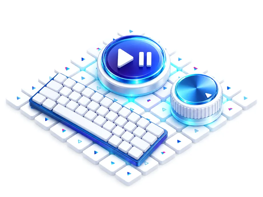 플레이어 조작을 표현한 PlaynPlay 일러스트