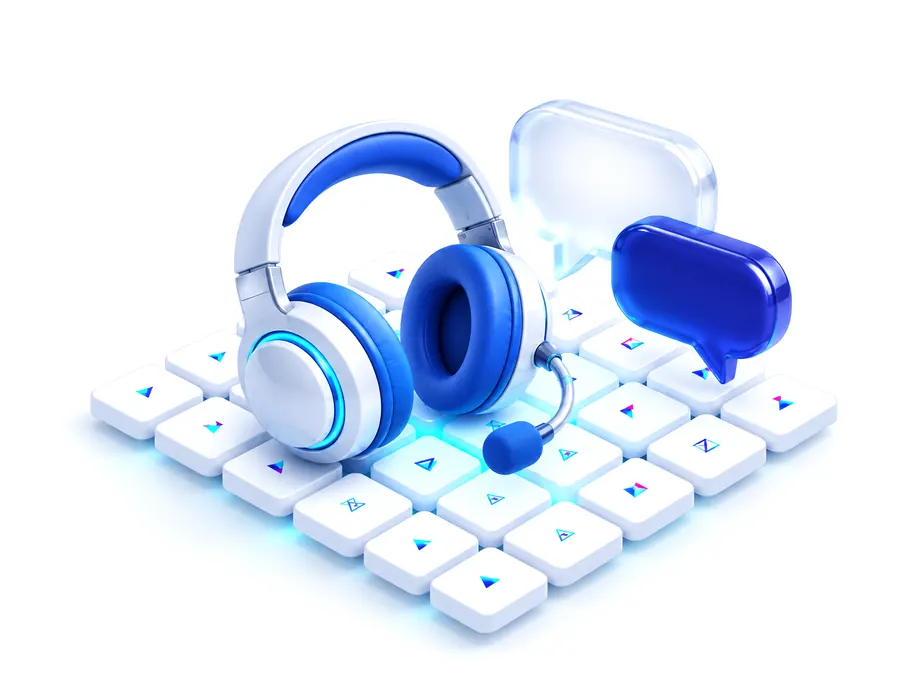 학습자 문의 응대를 표현한 PlaynPlay 일러스트