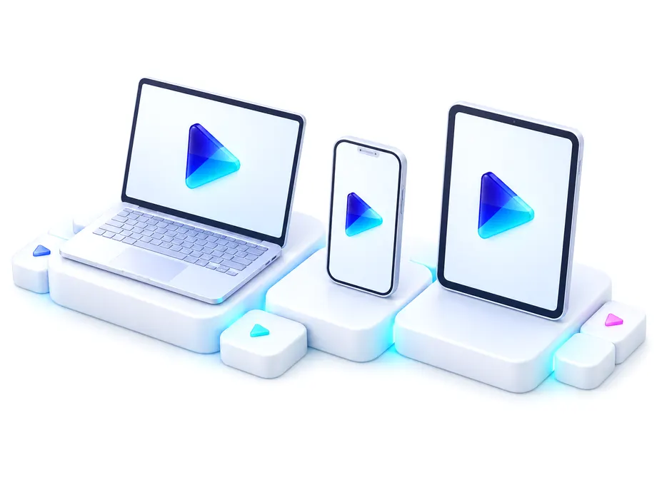 PC·Android·iOS 비교를 표현한 PlaynPlay 일러스트